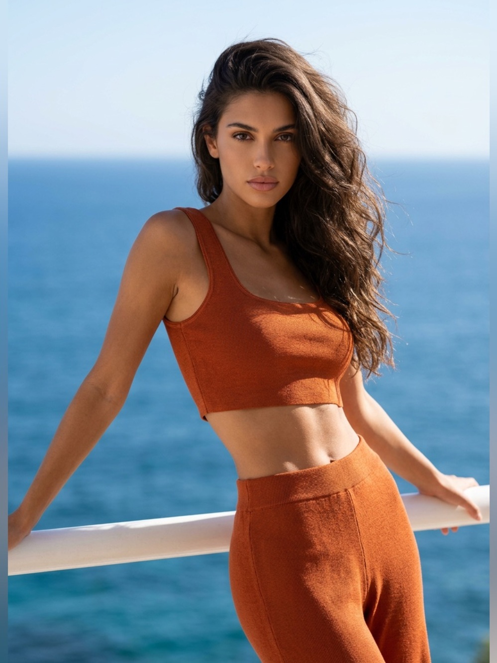 Future Collective “Jenny K Lopez” Copper Cropped Tank Top Shirt 1X